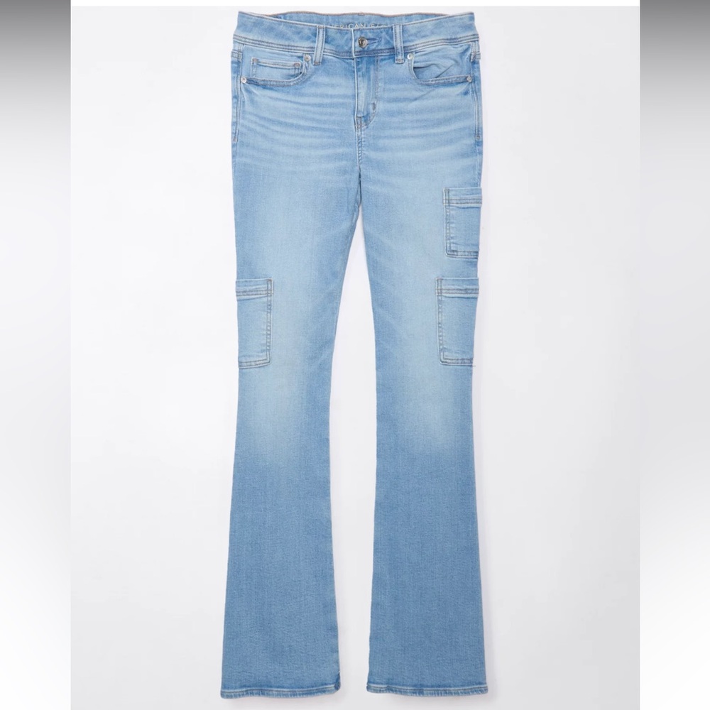 AE Stretch Low-Rise Kick Bootcut Jean - Picture 3 of 9